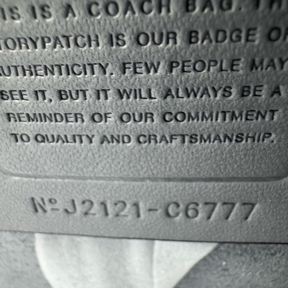 COACH Brynn Flap Crossbody Bag Gray with Snake Strap - Picture 9 of 15